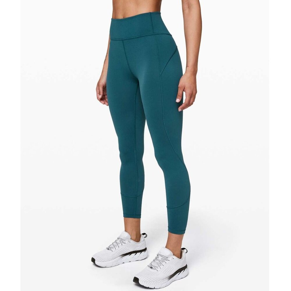 Lululemon In Movement Tight Everlux 25" / Size 6 / Bermuda Teal 7/8 High Rise